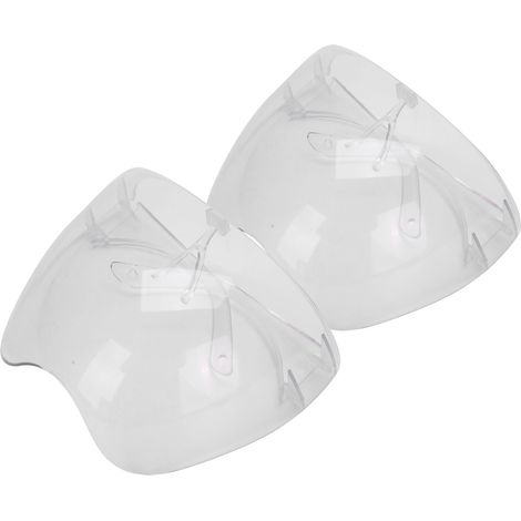 Lot de 2 Protège-Visage Transparent Anti-Buée Anti-Poussière, Crochet d'Oreille, Visière de Protection Adulte et Enfant (1/5)