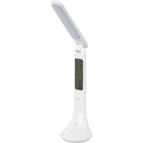 Lampada da tavolo a LED da lavoro touch dimmer orologio display temperatura lampada (1/5)