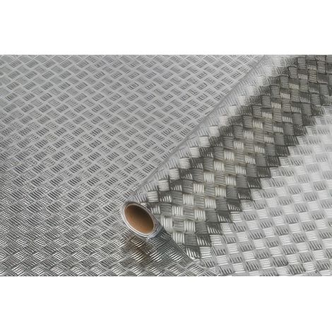 Pellicola Adesiva d-c-fix Argento a Rilievo Rotolo da 10 m per Mobili e Cucine
