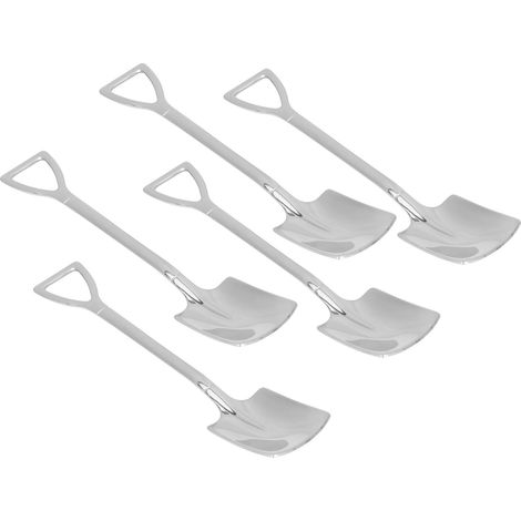 5 pièces Cuillères à Dessert en Acier Inoxydable 304, Cuillères à Glace et Gâteau, Set de Cuillères Pelle (1/5)