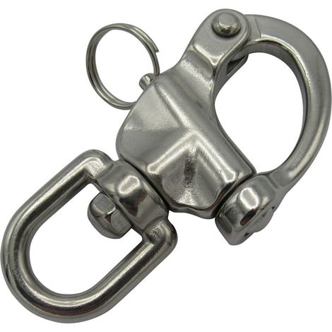 Swivel Snap Shackle Stainless Steel 87MM (Hook Karabiner Quick Release Marine) (1/5)