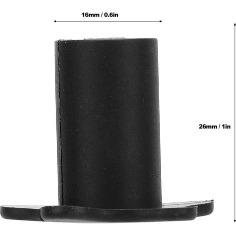 Ortviai Gaine de passage murale en silicone pour câble satellite 16 mm, noir, lot de 10 (1/4)