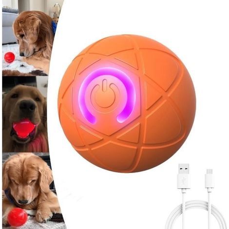 Jouet Boule secouée pour Chien, Balle vibrante pour Chien, Balle Jouet pour Chien à Mouvement Automatique, Balle Interactive (1/3)