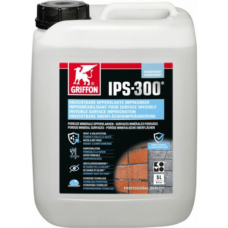Griffon – Imperméabilisant transparent 5L pour jerricane – Résistance à l'humidité – Application de 5 à 35 °C – Séchage en 24h