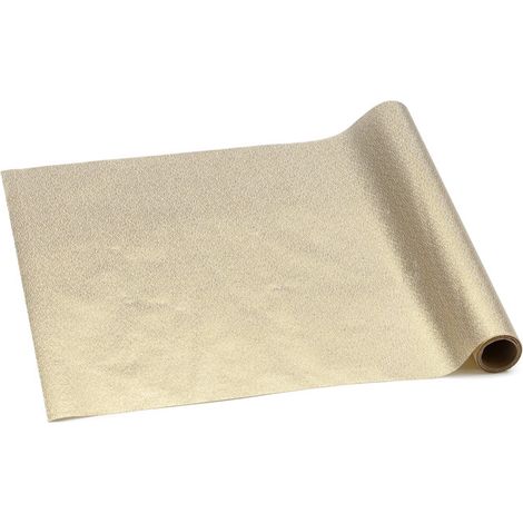 Runner da tavolo decorativo, oro, 0,36 x 3 m
