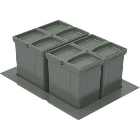 WESCO Einbau-Abfallsammler Pullboy Versa 265 S/500-4, Höhe 265 mm (1/2)