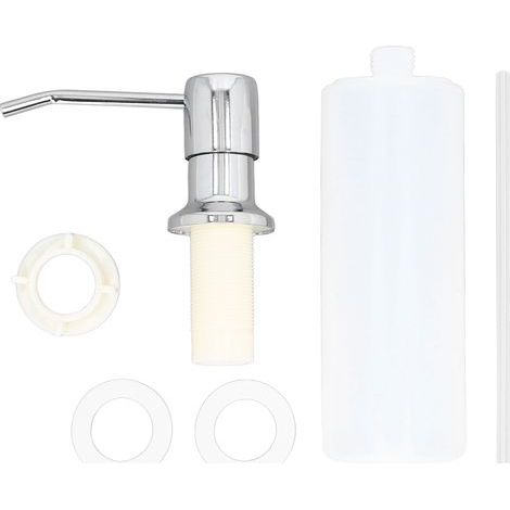 300ml Sink Soap Dispenser, Lotion Pump, 304 Stainless Steel, for Kitchen, Chrome Plate (1/5)