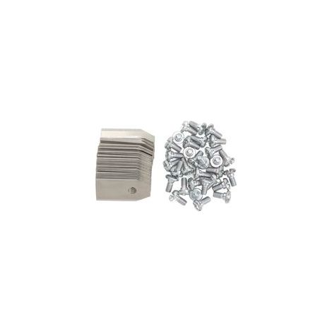 Lot de 30 lames de rechange en acier inoxydable argenté résistant aux intempéries pour tondeuse Husqvarna (1/5)