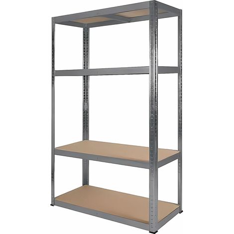 SCAFFALE GARAGE 4 PIANI IN MDF STRUTTURA IN METALLO 70X30X150H CM