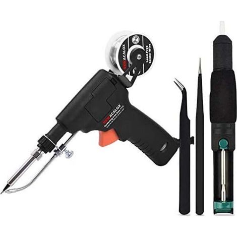 Pistolet à souder,60W Chauffage Interne Fer à Souder Automatique Envoyer Tin Avec Interrupteur D'alimentation RéParation De Soudage Outil (1/5)