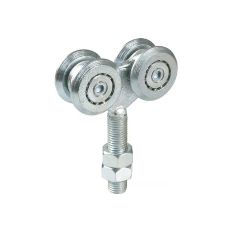 carrello per portoni scorrevoli a 4 cuscinetti ø 44 mm - m12 (1/3)