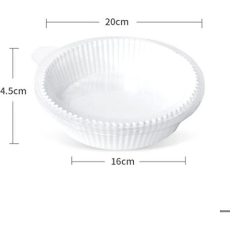 Doublure Papier Parchemin - Pour Friteuse À Air - Rond Non Perforé - 16 x 4,5 cm - Blanc - 100 Pièces (1/5)