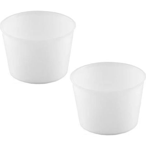 Lot de 2 inserts en plastique pour seau de sauna - 4 l - Résistant à l'eau - Empêche les gonflements et les odeurs - Facile à nettoyer - Accessoire pour la maison et le spa - 23,5 cm (2 pièces)