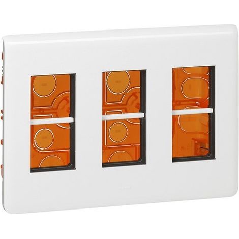 LEGRAND 078873L Mosaik-Einbau-Arbeitsplatzbox für 3x4 Module, weiß