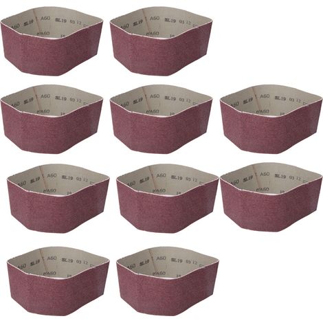 Ortviai Bande abrasive circulaire 457 x 75 mm, oxyde d’aluminium grain 180, lot de 10 (1/5)