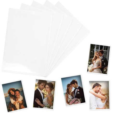 10 Pièces Cadre Photo Magnetique Frigo 10x7 cm Blanc (1/5)