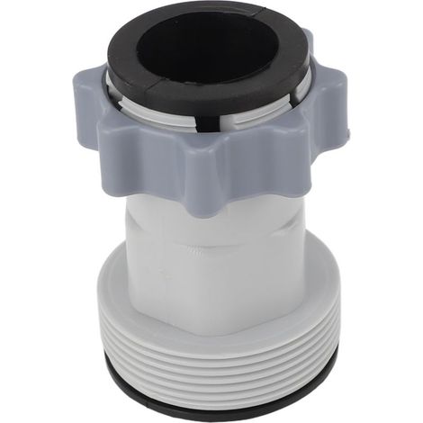 Intex 10722 Schlauchadapter – 60 mm Gewindeanschluss (Außendurchmesser) – Ersatz für Poolschläuche – Kunststoff – Sichere und auslaufsichere Verbindung (1/5)