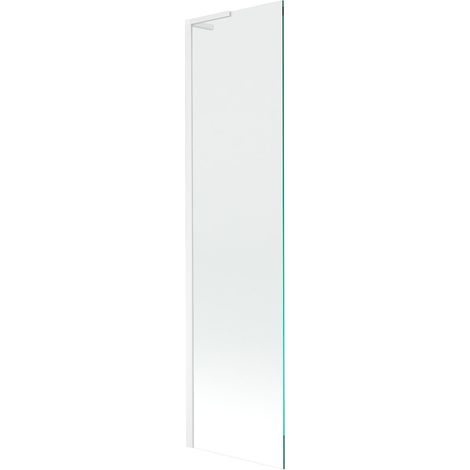 Mexen Next L 1-flügelige Badewannenabtrennung 50 x 150 cm, transparent, weiß - 895-050-000-03-00-20 (1/5)