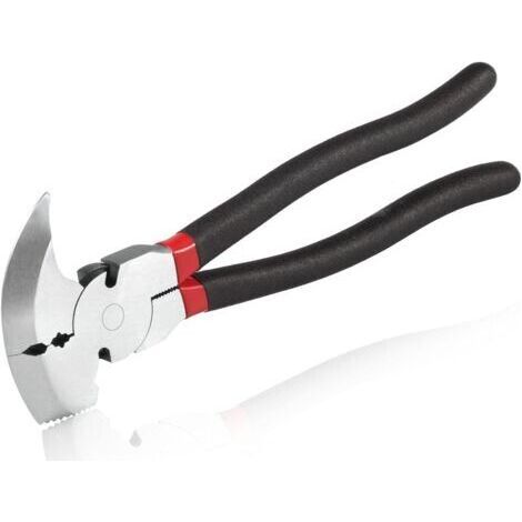 Pince de clôture de 26,7 cm - Pince à joints solides - Pince de clôture - Pince de clôture robuste - Outil multifonction pour clôtures - Pince avec tête de marteau (1/5)