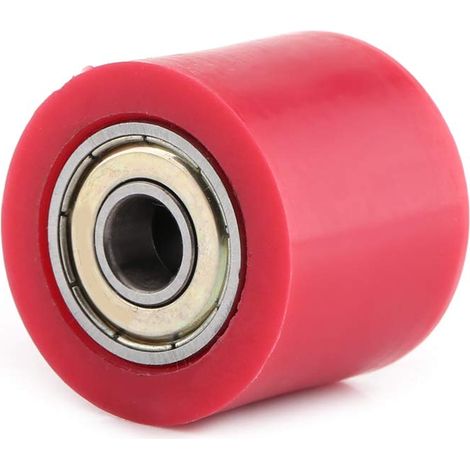 Galet tendeur de chaîne, galet de guidage de tendeur de chaîne pour mini-moto, quad, moto tout-terrain (rouge - 10 mm) (1/3)