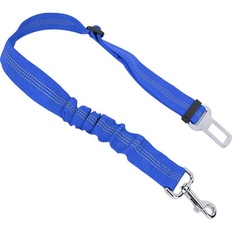 Verstellbare, reflektierende, elastische Sicherheitsleine für Hunde oder Katzen (blau) (1/5)