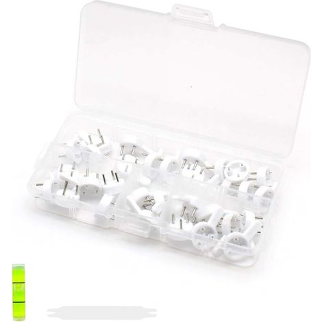 Sistema para colgar cuadros sin taladrar, 30 piezas, ganchos de pared sin taladrar, ganchos para cuadros, sin marcas de sujeción, adecuados para colgar cuadros, bordados y fotos de boda.