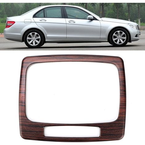 Garniture de cadre de levier de vitesse pour Mercedes-Benz Classe C W204 (2007-2013), aspect bois de pin (1/5)