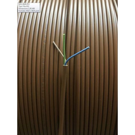 Cavi al metro cavo fror fs18 3 conduttori da 1,5mmq con giallo verde nofirefl3gx1,5 fs18or18-3gx1,5 (1/2)