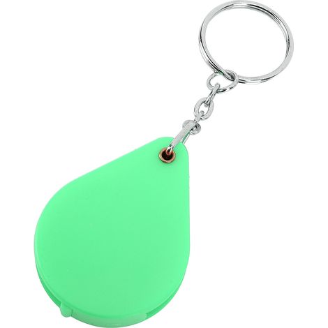 Porte-clés loupe 10x pliable et portable avec anneau porte-clés pour la lecture en extérieur (vert) (1/5)
