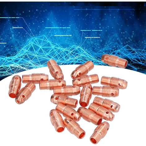 Vingt unités vendues par lot : baguettes conductrices TIG, baguettes de connexion en cuivre, type WP-9F, diamètre 2,4 mm, pour le soudage à l'arc sous argon. (1/5)