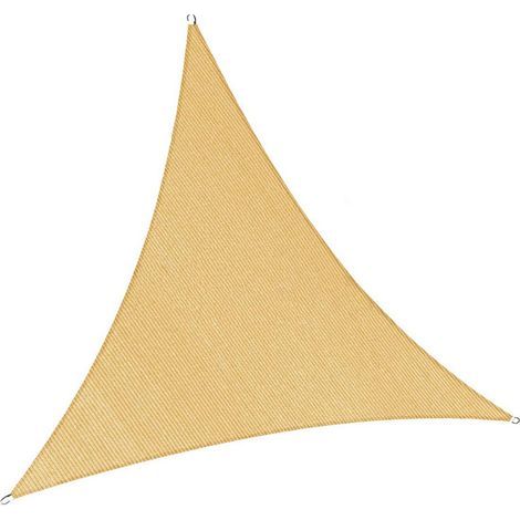 Vela ombreggiante, 3 x 3 x 3 metri, impermeabile, triangolare, adatta per giardini, terrazze, balconi, protezione UV, resistente alle intemperie. (1/5)