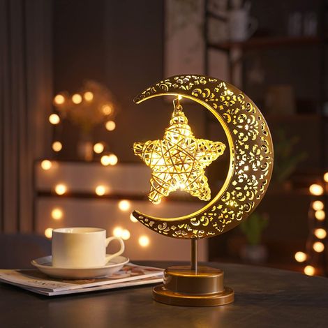 Mondlicht – magisches Mondlicht – halbkreisförmiges Mondlicht – das Schlafzimmer – galaktische Licht – Kindermondlicht – Mondstern-Nachtlicht (1/5)