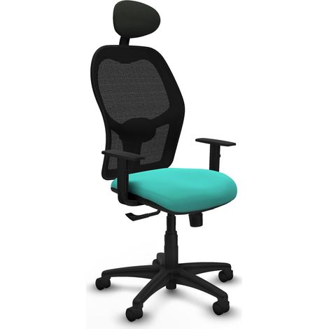 Chaise de bureau piqueras y crespo Alocén turquoise similicuir (1/2)