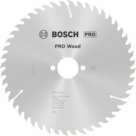 Bosch Kreissägeblatt Optiline Wood für Handkreissägen 190 x 30 x 2,0 mm 48 (1/5)