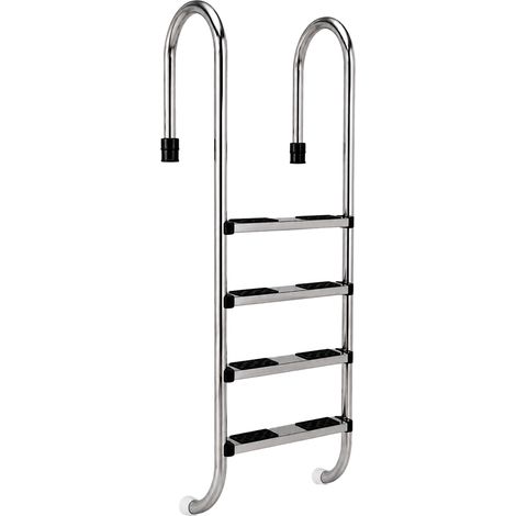 Poolleiter qp narrow wall 4 rutschfeste Stufen Edelstahl (1/2)