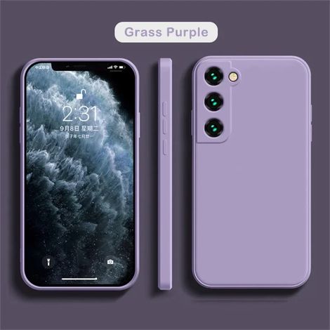 Coque de téléphone en silicone pour Samsung (violet clair, Galaxy S22 Ultra 5G), protection antichoc (1/5)
