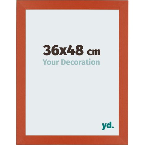 yd. - Cadre photo 36x48 - Orange - MDF - Mura