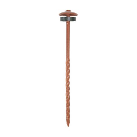 Punta de campana torcida 3,5x75 mm BWK galvanizada laca roja ladrillo - caja de 100 - 1000002642