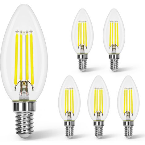 Lámpara aigostar c35 4W LED 6500K filamento (1/5)