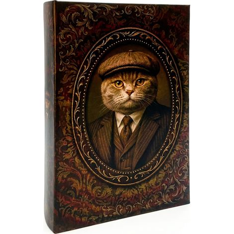 Katzenbuchbox aus MDF mit Poly-Futter – Originelle und witzige Dekoration