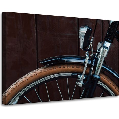 Vintage-Fahrrad-Leinwanddruck 90x60 cm
