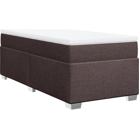 Maison Exclusive - Boxspringbett mit Matratze Dunkelbraun 100x200 (1/5)