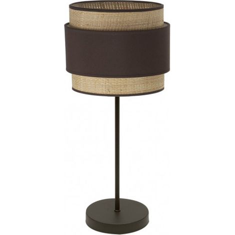 Lampada da Tavolo Alta Kandy 1xe27 Naturale/marrone 67x30x30 Cm