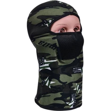 Couleur 6 Cagoule de Camouflage, masque foulard complet pour le visage, randonnée, cyclisme, vélo de l'armée, militaire, couvertur (1/4)