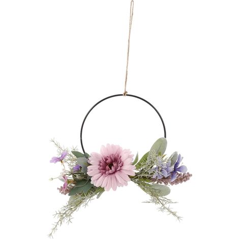 Couronne Artificielle Réaliste Suspension Murale Polyvalente Parfaite pour Une Porte Un Jardin Une Décoration De Mariage Nécessitant Peu Dentretien (1/5)