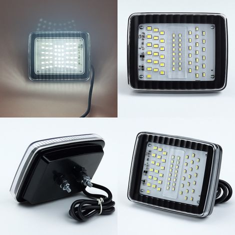 Feu arrière blanc à LED – feu de position avec 70 diodes LED, 12–24 V