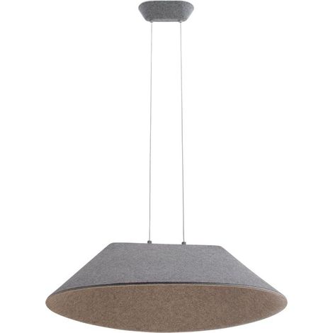 Suspension Luminaire LED D750 12W Variable Gris Zambelis - 24 deg - Blanc chaud - 3000K (1/3)