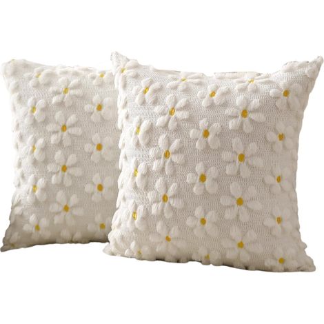Funda De Almohada - 45x45 Cm - Poliéster Suave - Cierre Oculto - Para Sofá Sillón Dormitorio Salón - Pack De 2 (1/5)