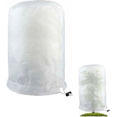 Housses Hivernage pour Plantes, Housse D'hivernage, Housse de Protection pour Plante Non Tissée Protection Contre Le Gel des Plantes en Pots et Vegetaux (140 x 200CM)