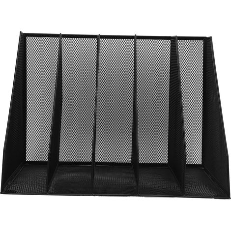 Organisateur fichiers bureau métal maille 5 sections – Dossier vertical porte-documents bureau, organisation (1/5)